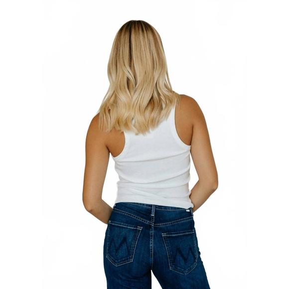 NEW AGOLDE poppy tank top in white - Picture 3 of 5